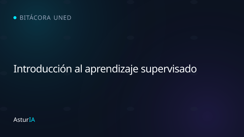 Introducción al aprendizaje supervisado